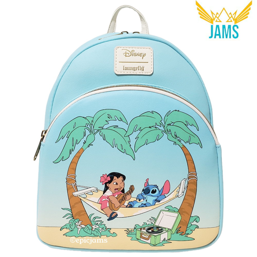 Loungefly Disney Lilo & Stitch Hammock Mini Backpack New